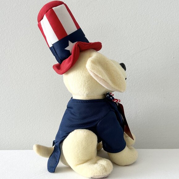 Raising Canes Dog Plush Stars Stripes Uncle Sam Patriotic Puppy Stuffed Toy 2019 - Picture 5 of 8